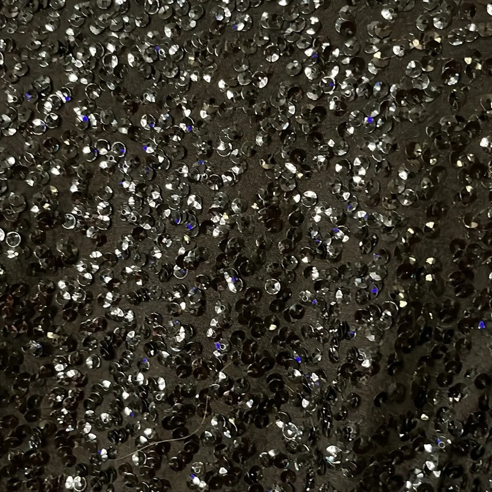 Black Sequin J Crew Long sleeve top - Picture 5 of 5